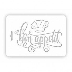 Трафарет Event Design ВМ-48 "Bon appetit", 10,5х15 см Трафарет Event Design ВМ-48 "Bon appetit", 10,5х15 см